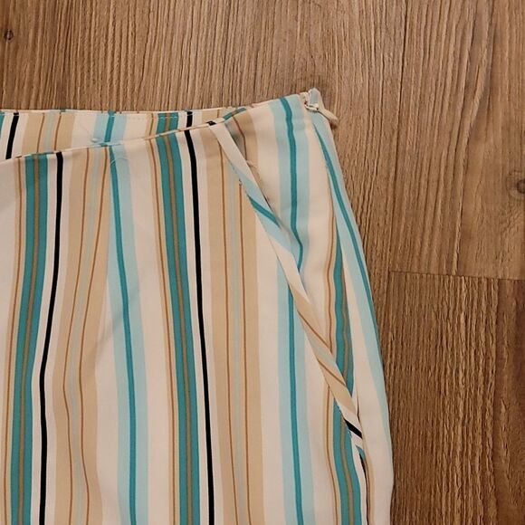 🔹️Chico's Black Label Multicolored Striped Pants Size 10 - Picture 5 of 12
